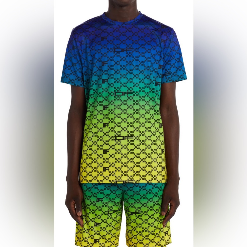 Off-White Multicolor Monogram Graphic Tee